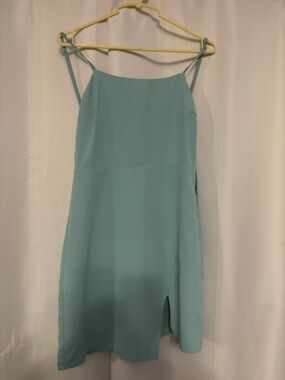 HYFVE Mint Green Spaghetti Strap Midi Dress